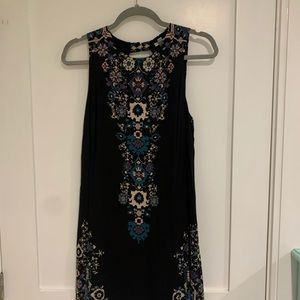 Black printed dress from urban outfitters
